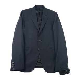JOSEPH Venice Herringbone Navy Wool Mens Blazer Size 40R NWT 495$